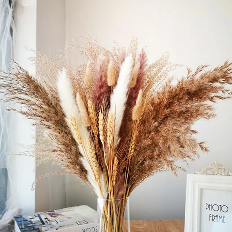 

Whisk Rabbit Tail Reed Dried Glower Bouquet Furniture Bedroom Living Room Office Mall Shop Decoration