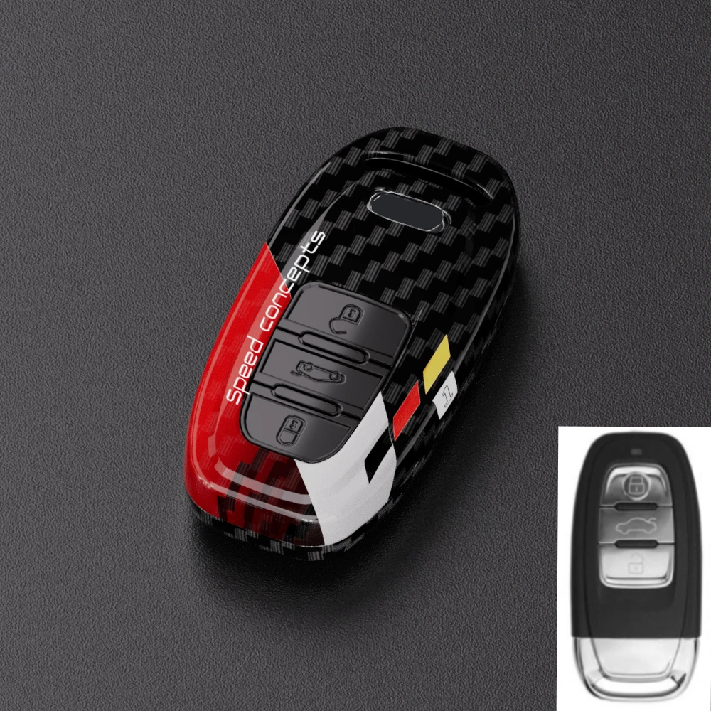 

Новый карбоновый чехол для автомобильного ключа из АБС-пластика для Audi A1 A3 8V A4 B8 B9 A5 A6 C7 A7 A8 Q3 Q5 Q7 S4 S6 S7 S8 R8 TT Shell Fob Автомобильные аксессуары