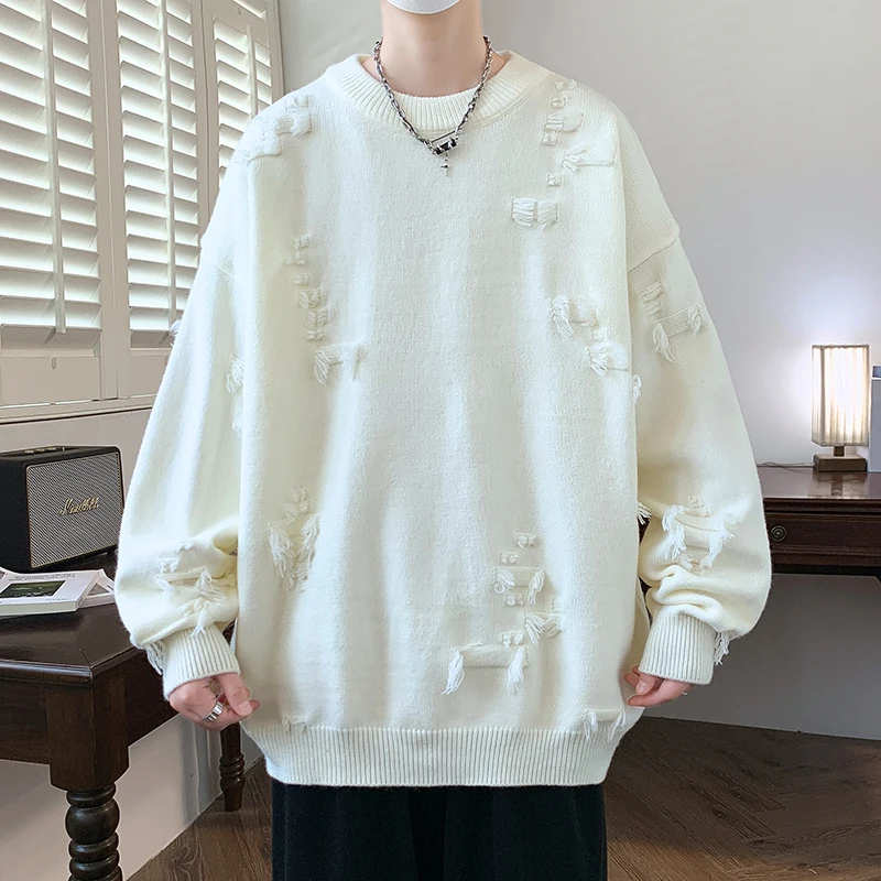 Новинка Осень-зима 2024 модные повседневные мягкие теплые мужские свитера