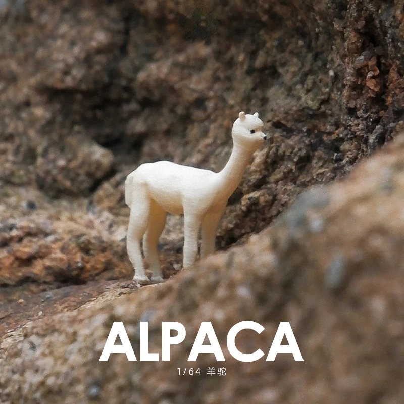 

Diorama 1/64 Scale Figurines Model Alpaca Collection Miniature Hand-painted SCJ