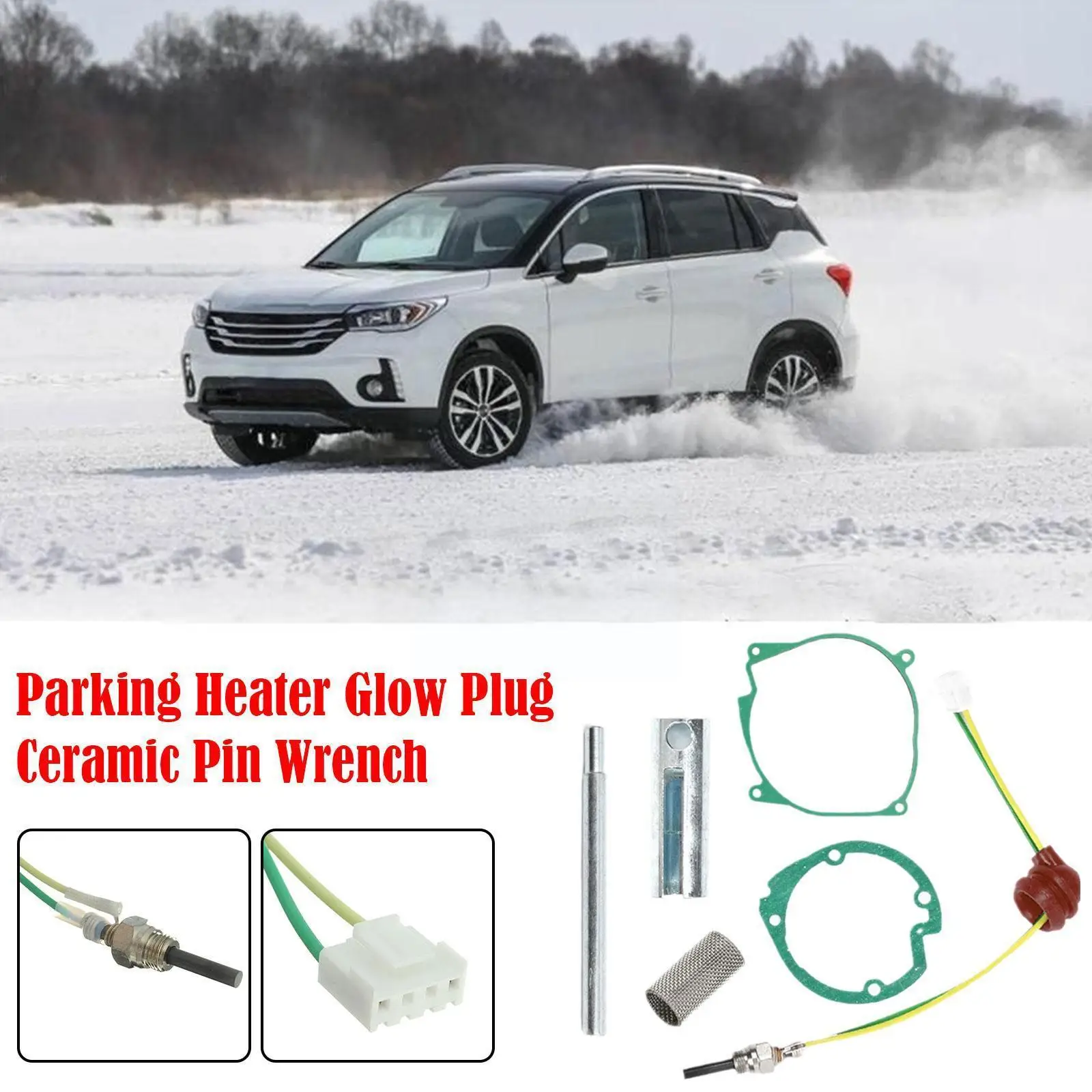 

Автомобильный нагреватель с прокладкой и гаечным ключом, 12 В/24 В