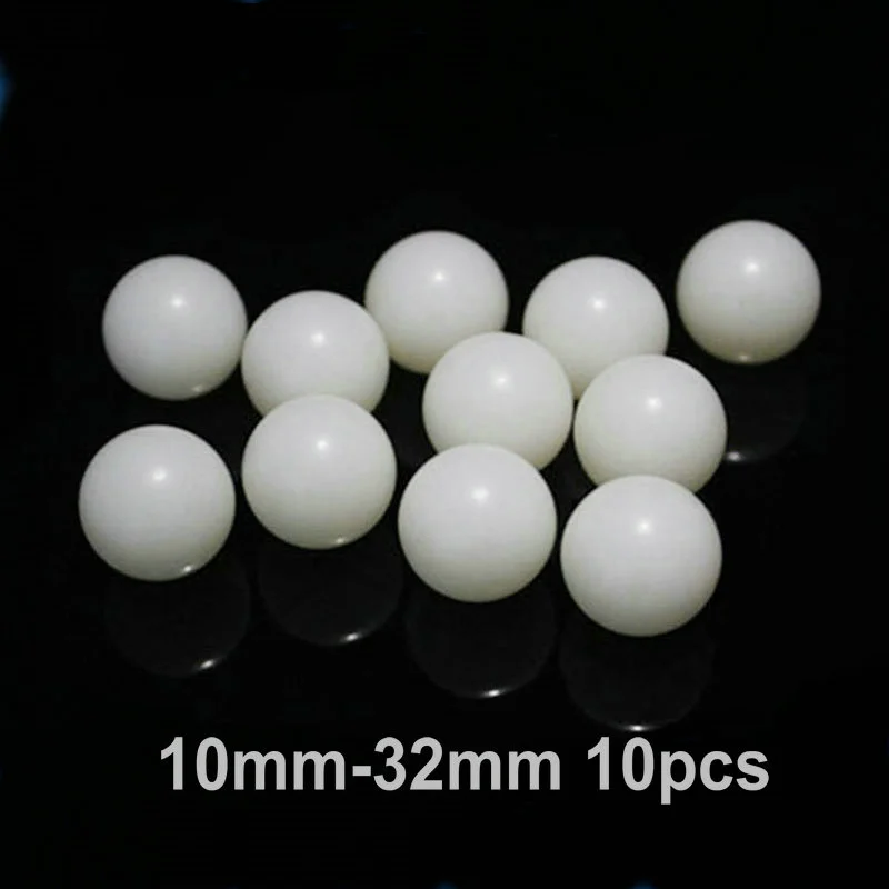 10pcs/lot Diameter 10mm to 32mm Laboratory Pure Polytetrafluoroethylene Ball, Diaphragm pump PTFE sealing ball, Polytef Ball