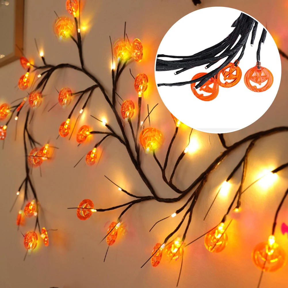 6-футовый декор для Хэллоуина с тыквой в виде летучей мыши-паука 8 режимов на