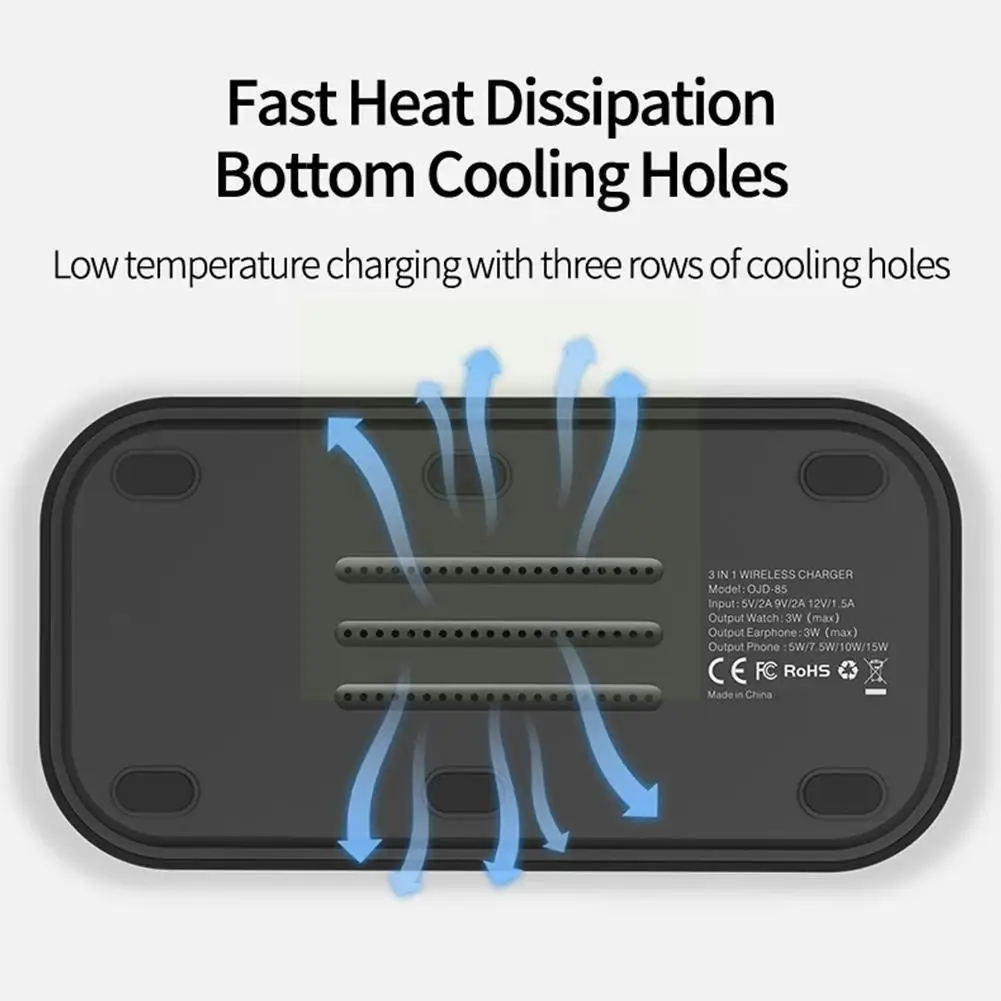 

15w 3 In 1 Magnetic Wireless Charger Suitable For Iphone12/13 Charging Base Suitable For Watch 6 Se Pro 2 Charger S H5u7
