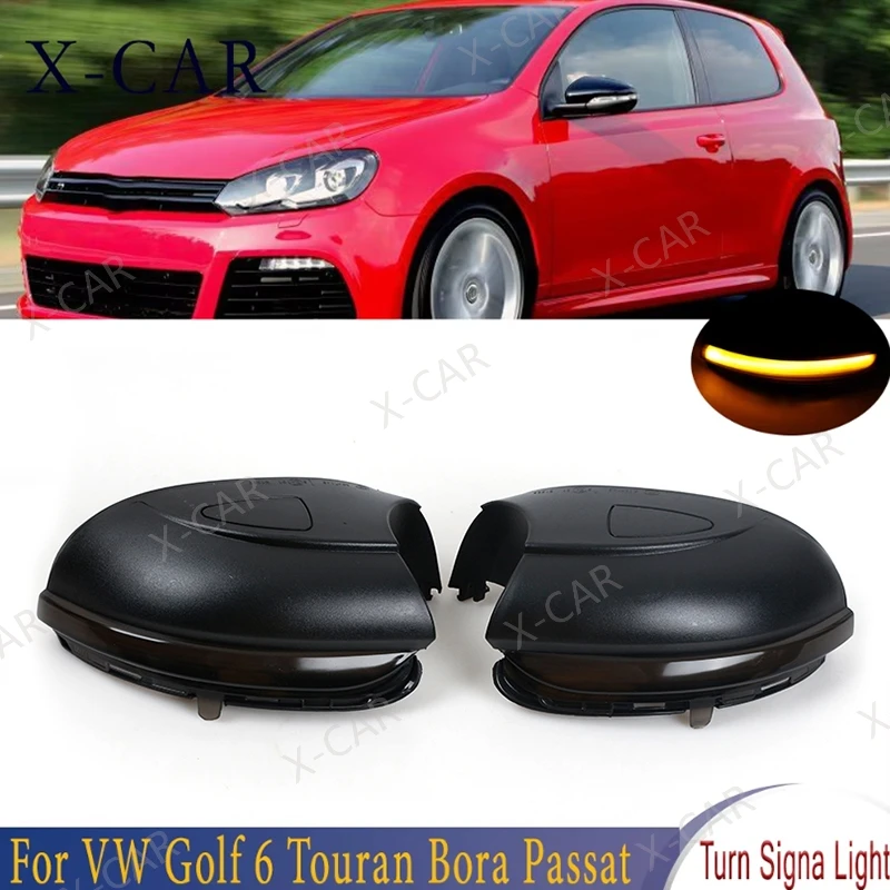 2 шт. для VW Golf MK6 GTI R20 Touran Bora боковое зеркало заднего вида светодиодный указатель