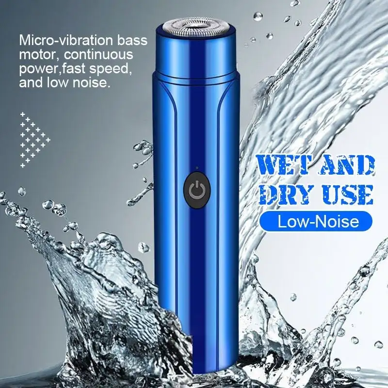 

Mini Electric Shaver Pocket Size Waterproof Razor Washable Portable Shaving Beard Trimmer Rechargeable Men Shaver New