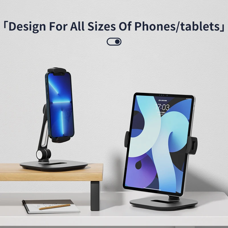 Ledetech Desktop Phone Tablet Stand Adjustable Phone Holder Bedside Flexible Support Stand Foldable and  Multi-Function Holder