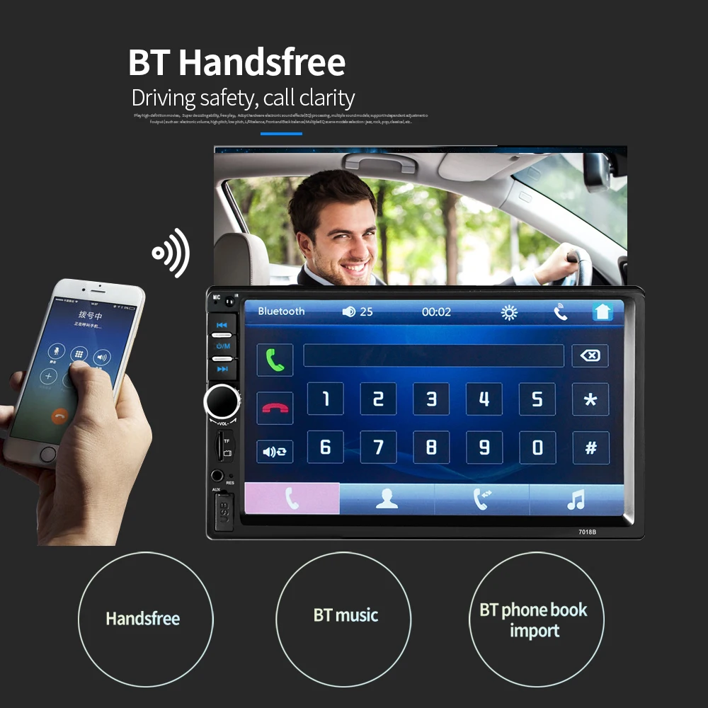 Автомагнитола Sameuo carplay android 2 din автомагнитола с экраном mp5 мультимедийный плеер