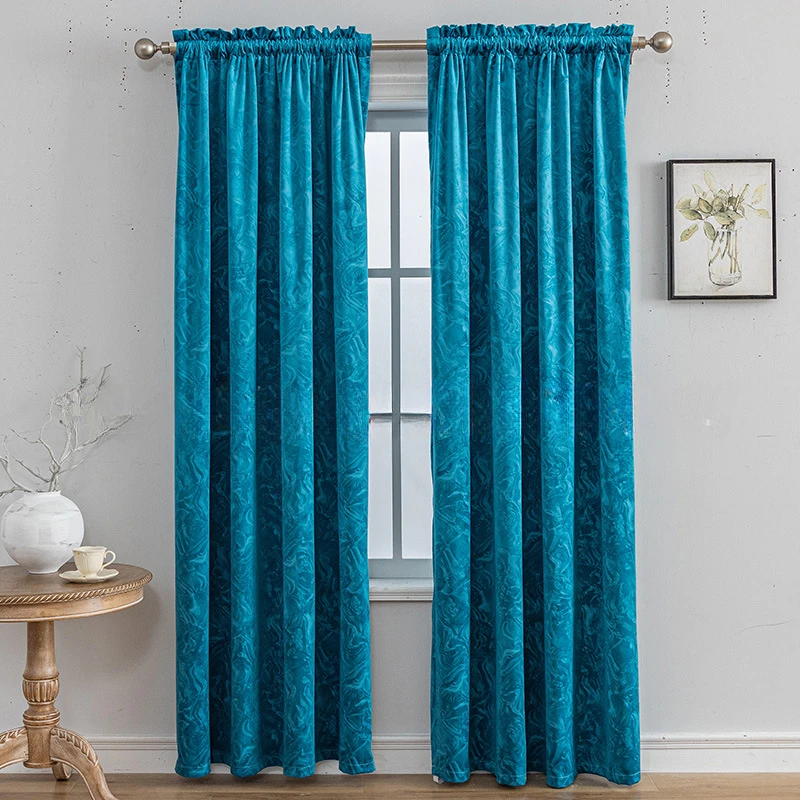 Корейские мягкие бархатные шторы для гостиной спальни столовой рельефные