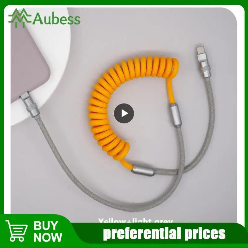 

Data Cable Practical Charging Cable Protable Durable Spiral Cable 2023 For Samsung Redmi Poco Huawei Honor Fast Charging