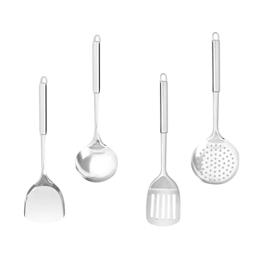 

Cooking Stainless Steel Kitchenware Kitchen Utensils Spatula Kit Non Metal Set Stick Spoon Utensil Ladles Serving Flat