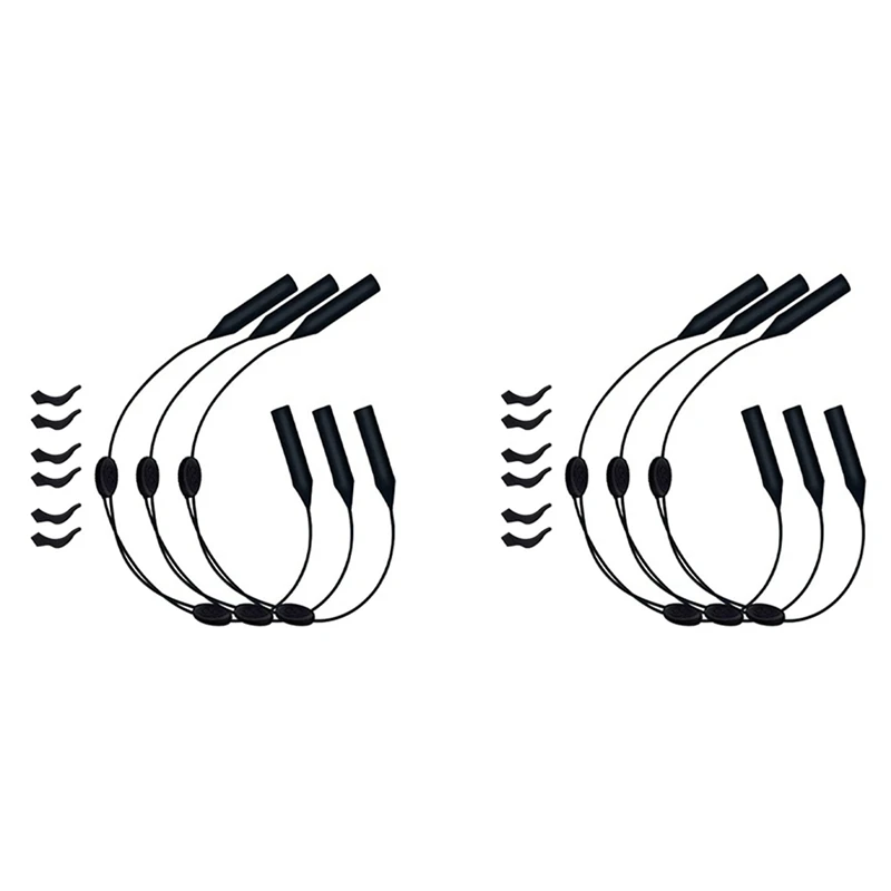 Ремешок для очков регулируемый фиксатор 6 шт. Универсальный спортивных