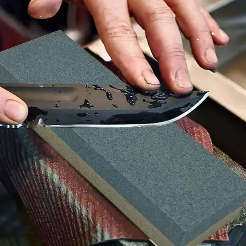 Точильный камень для ножей двухсторонний шлифовальный профессиональный