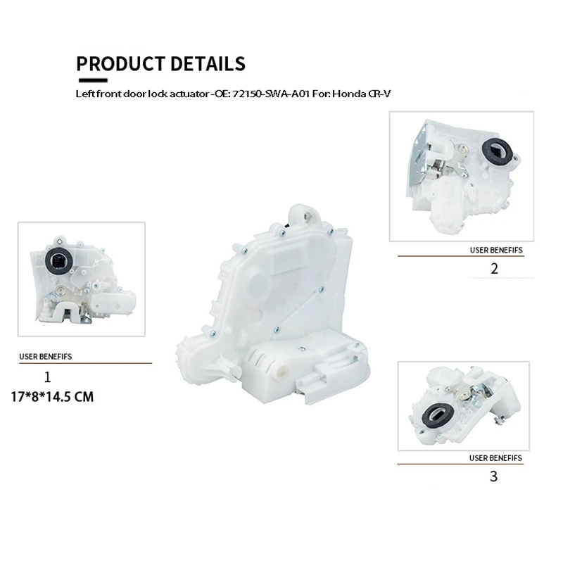 Передняя левая фотовспышка для Honda привод защелки дверного замка CRV 2.4L 2007 2008 2009 2010