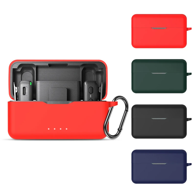 

New Silicone Cover For DJL Mic Wireless Microphone Action2 Portable Silicone Case Shockproof Storage Box Compact Waterproof Case