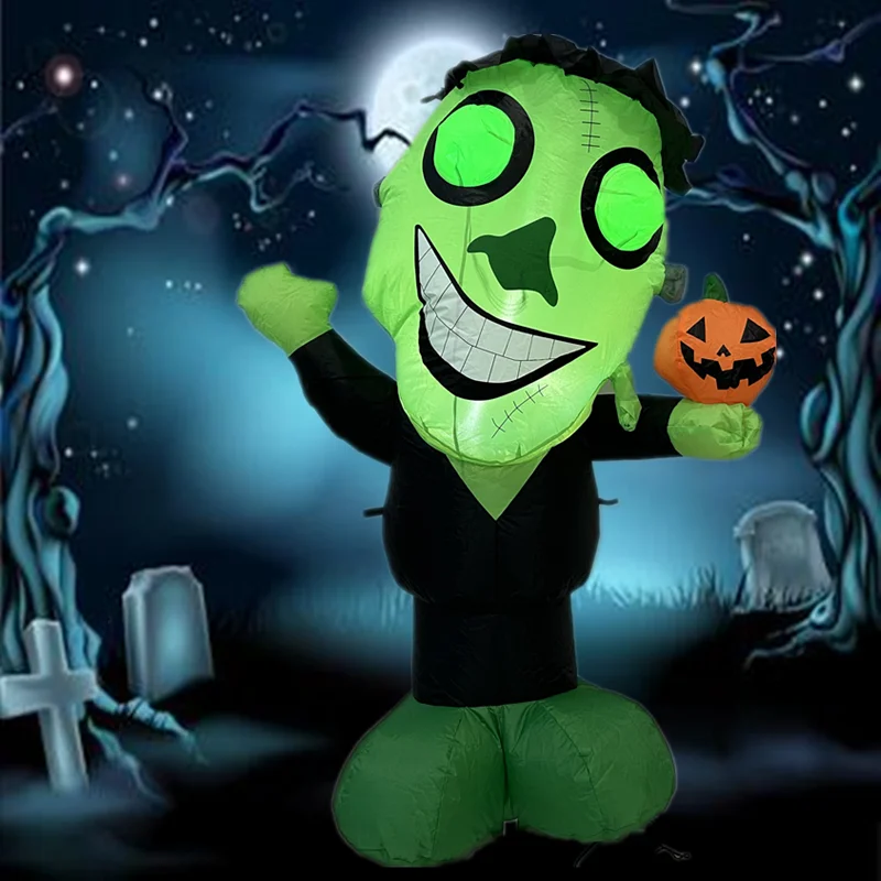 na nadmuchiwany model ducha z zieloną główką Halloween w rozmiarze 4-stóp wbudowaną fotokomórką. Wymagania dotyczące fot...