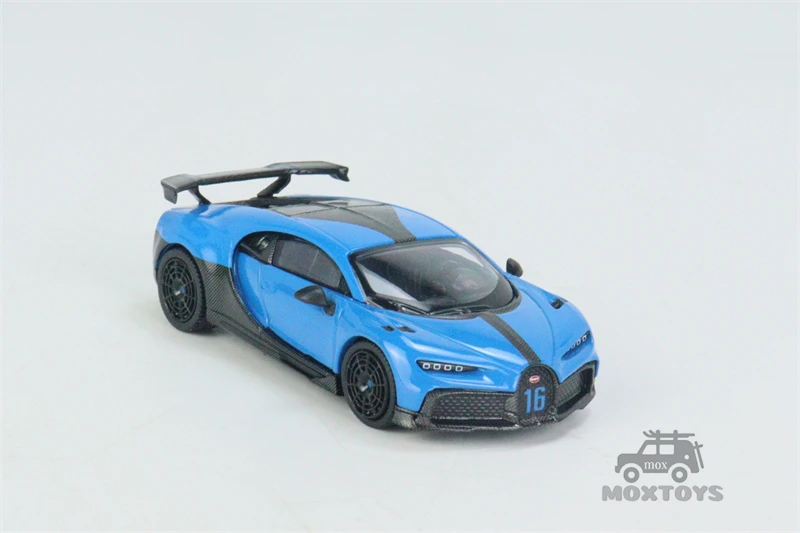 Скидка Мини GT 1:64 Bugatti Chiron Pur Спортивная синяя LHD модель автомобиля под давлением Продажа Мини GT 1:64 Bugatti Chiron Pur Спортивная синяя LHD модель автомобиля под давлением