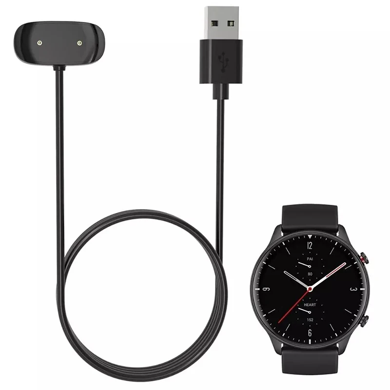 

60/100cm Smart Watch Dock Charger Adapter USB Charging Cable Cord Magnetic for Huami Amazfit Bip U/GTR2/GTR 2e/GTS2/Pop Pro