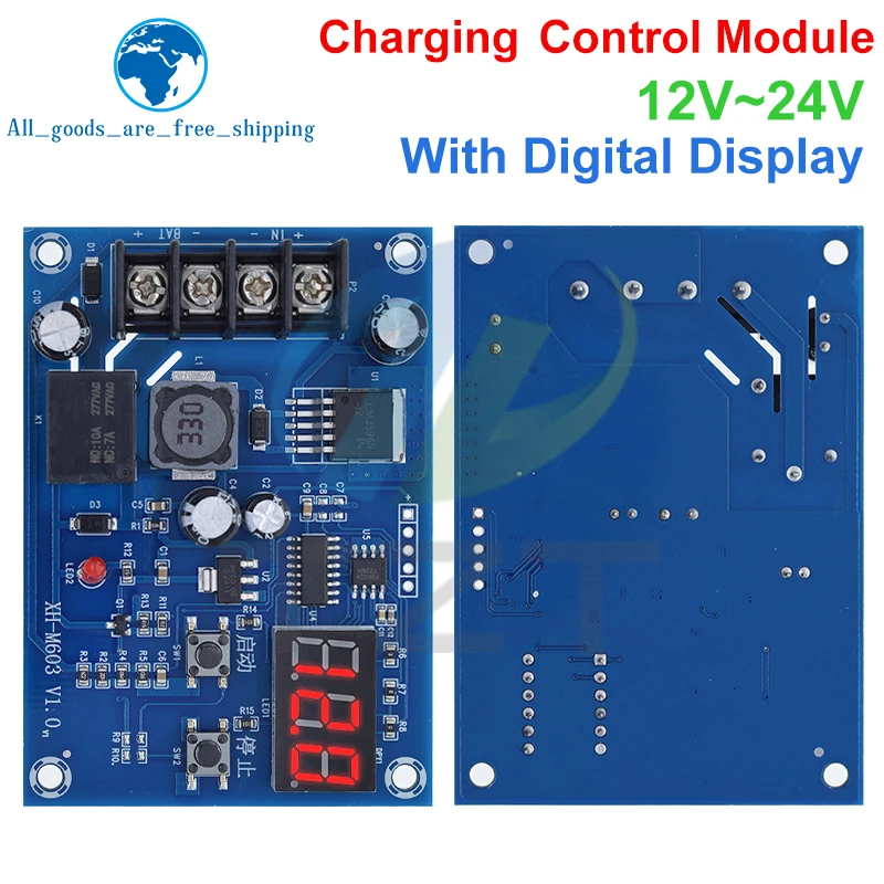 Модуль управления зарядкой TZT XH-M603 12-24 В переключатель литиевым аккумулятором