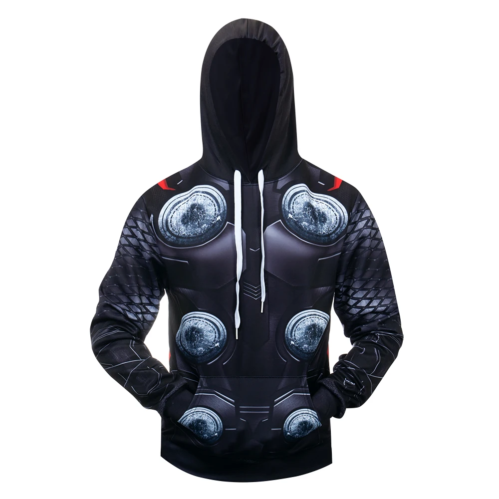 

Высококачественный модный свитшот, Мужская Осенняя модная Толстовка с принтом супергероя Тора и Венома, костюм 3D, худи на Хэллоуин
