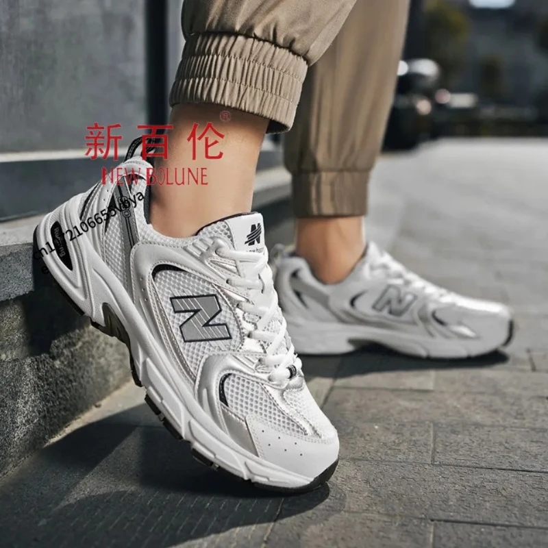 

Новая повседневная дышащая сетчатая обувь BOLUNE N word 530 для мужчин и женщин, удобная и яркая