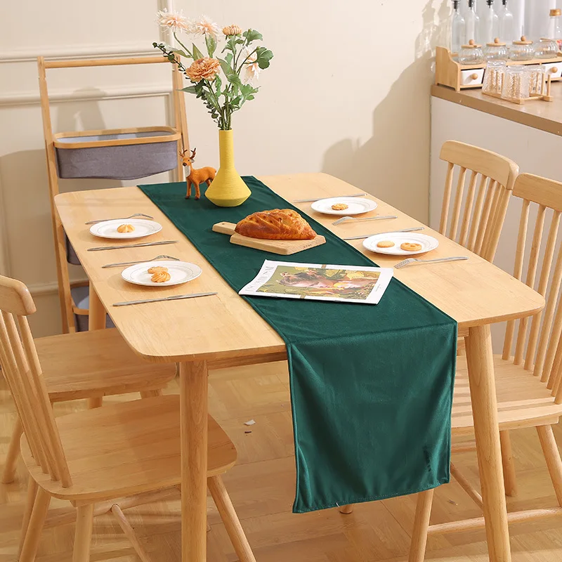 Однотонный настольный флаг для китайской спальни простой декор кровати Лидер