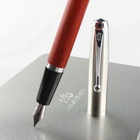 inhao new wooden fountain pen high quality 0 5 0 38mm nib luxury wood ink pens business gifts writing office school supplie