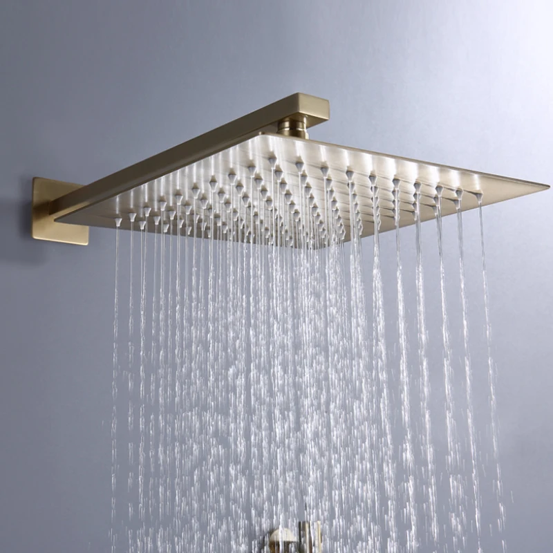 Ультратонкий набор для душа из нержавеющей стали 304 8/10/12 дюймов квадратный