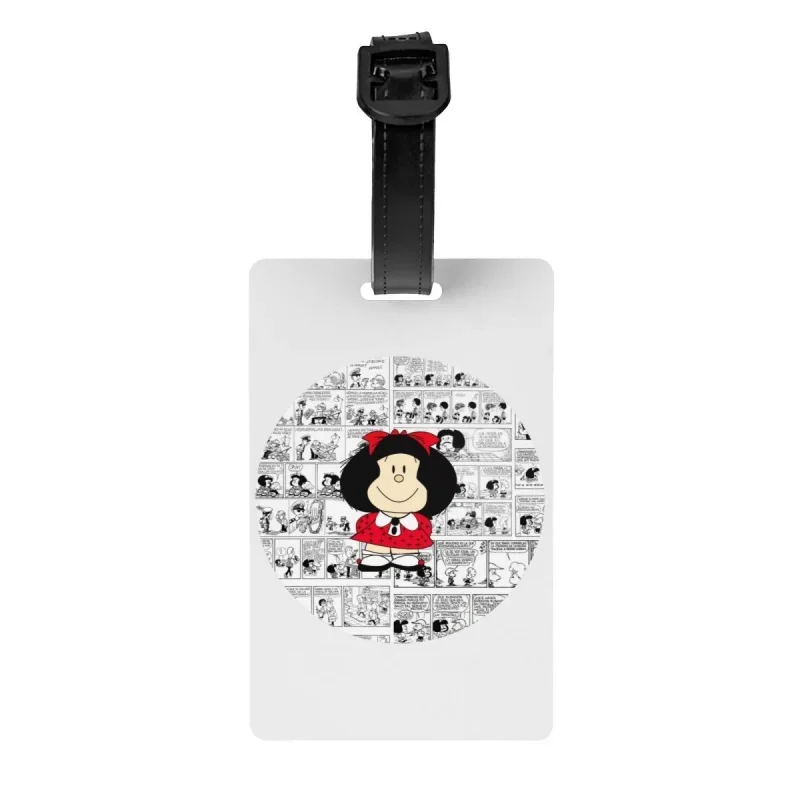 

Mafalda мультфильм Quino комиксы чемодан забавные багажные бирки Личная Обложка имя удостоверение личности