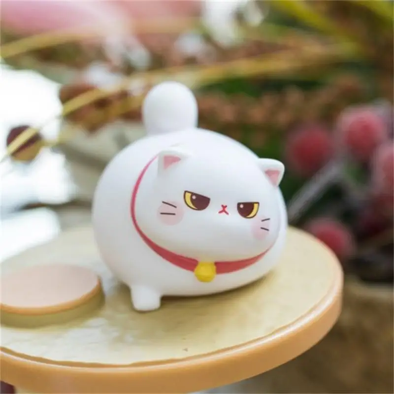 

Cute Cartoon Blind Box Fat White Cat Animal Lucky Surprise Blind Box Doll Birthday Gift Bauble Model