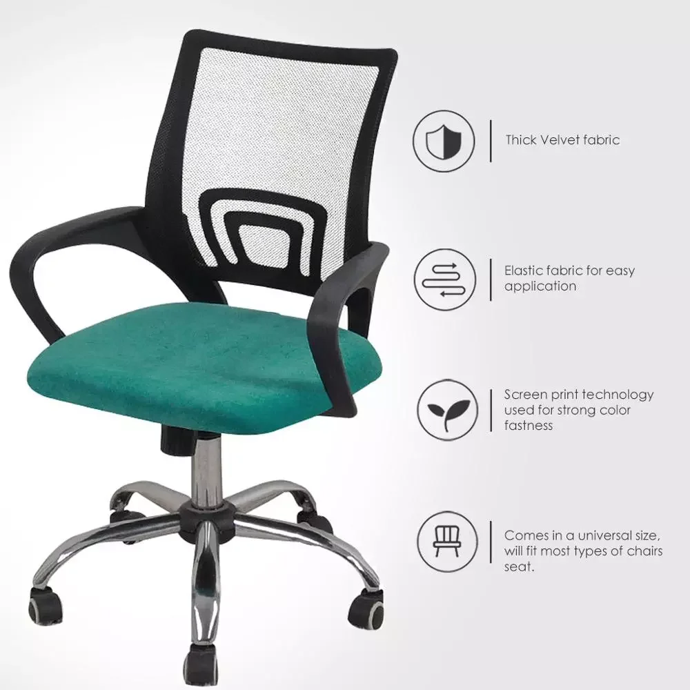

NEW Plush Seat Cover Removable Chair Covers Spandex Anti-dirty Chair Cover for Dining Room Kitchen Office housse de chaise