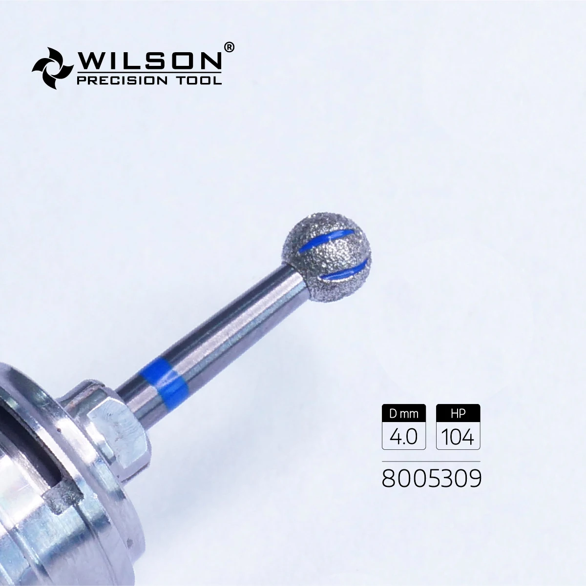 

8005309 Diamond Bits Dental Lab Use 4.0mm Ball Shape With Cooling-Groove