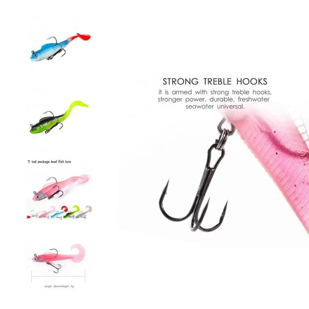 

Wear Resistant Great Single Tail PVC Bait Good Toughness Soft Bait Vivd Fishing Tackle