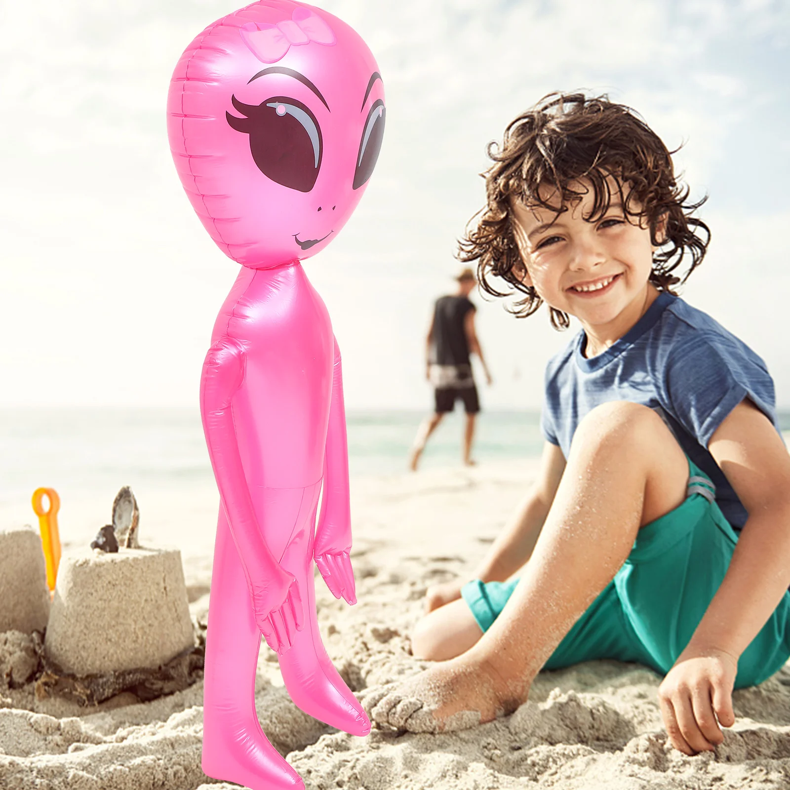 

Inflatable Alien Inflates Toys PVC Balloons Props Party Games Kids Halloween Alien-Shaped Ornaments