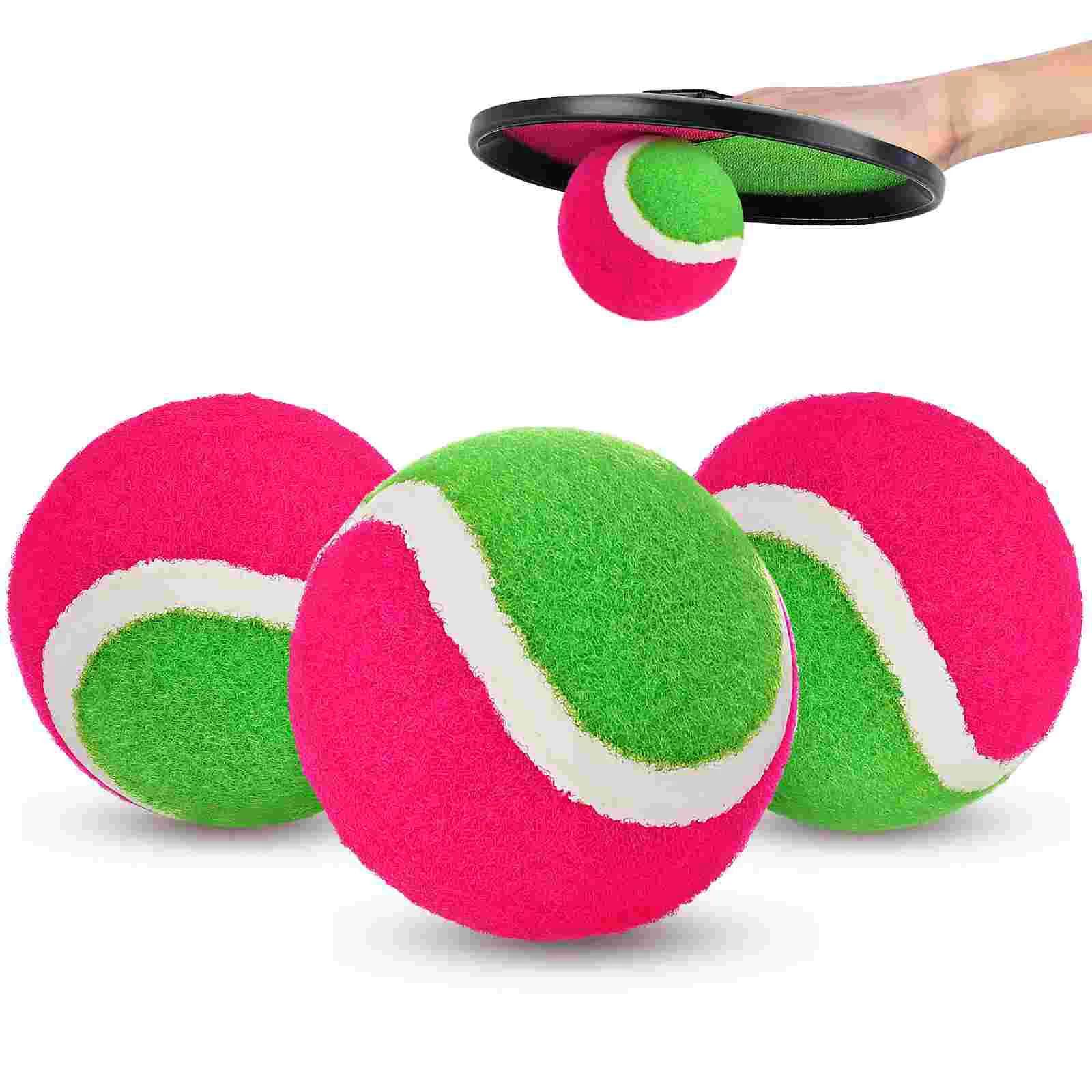 

3 Pcs 25 Inch Special Sticky Bat Ball Suction Ball Toy Sucker Ball Toy for Kids Children