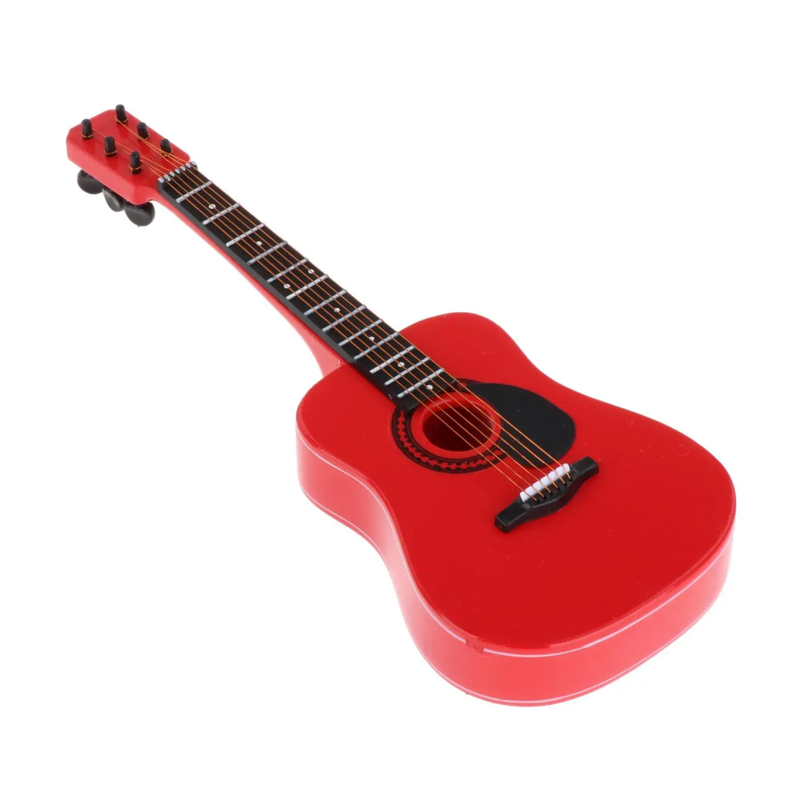 

Classical Guitar Model with Display Stand 1:6 Miniature Wood, Oranments Doll House Accessory