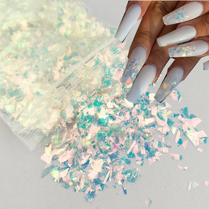 

Holographic AB Nail GlitterUltrathin Laser Nail Sequins Nails Colorful Holographics Flakes Paillette Tool Nail Art Decorations