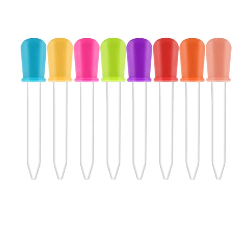 

10 Pcs Baby Dropper Medicine Feeder Child Medicine Device Silicone Pipette Liquid Food Dropper Infant Utensils 5ml