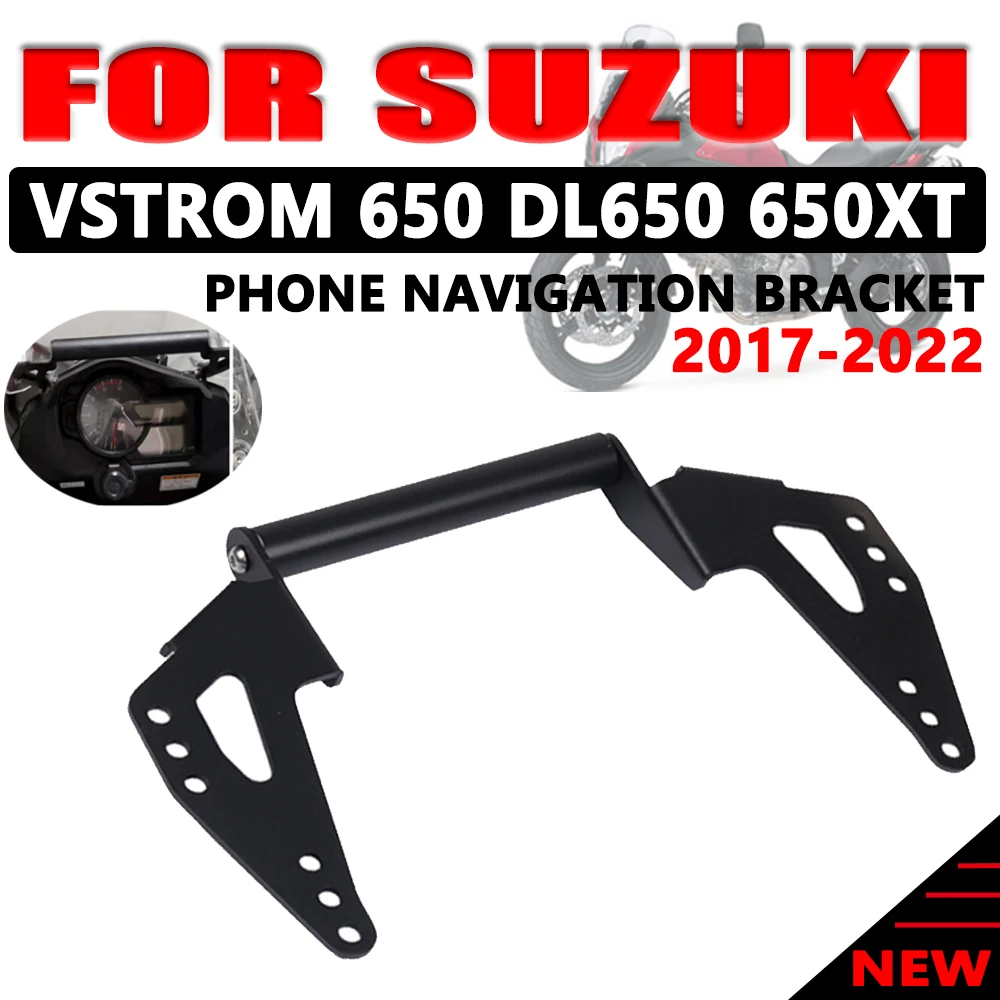 

DL650 XT VStrom Motorcycle GPS Navigation Mobile Phone Mount Bracket Holder for Suzuki V-strom DL 650 650XT V Strom Accessories