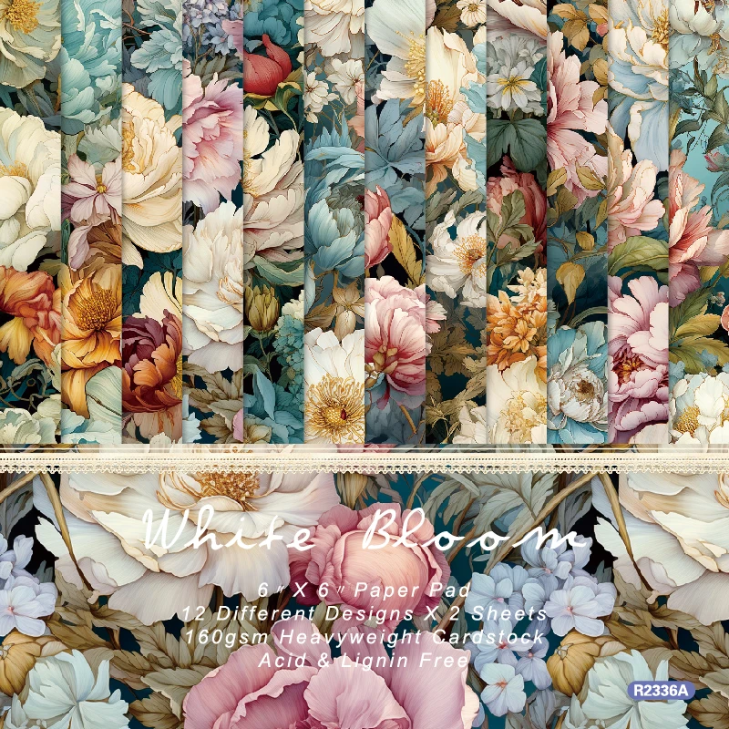 Бумага Panalisacraft для скрапбукинга с цветочным рисунком бумажный узорчатый пакет