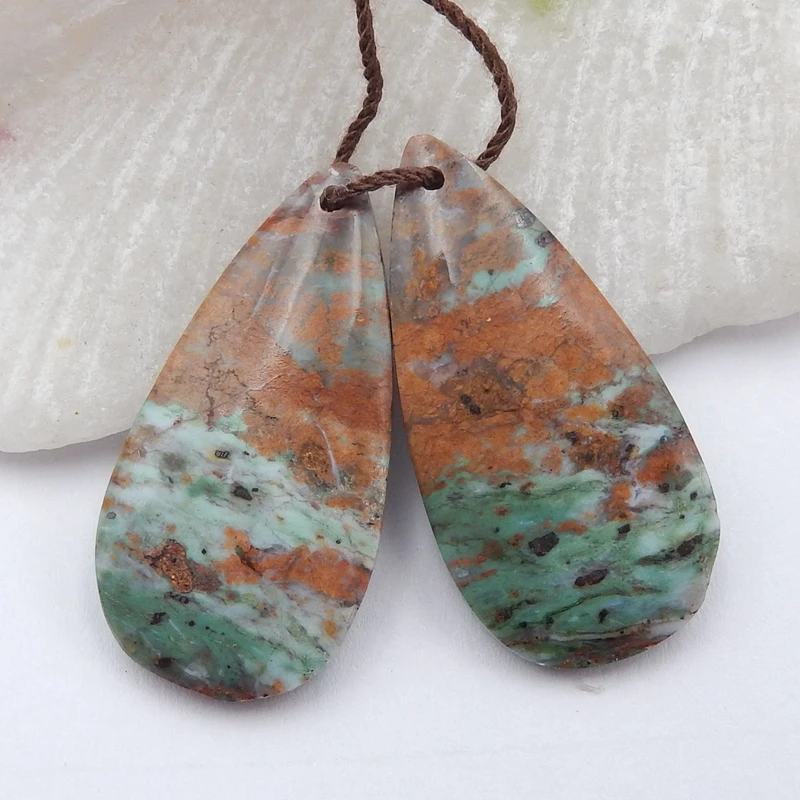 

Природный драгоценный камень, Зеленый Опал, бусины для рукоделия, аксессуары для ювелирных изделий 30x15x3 мм, г