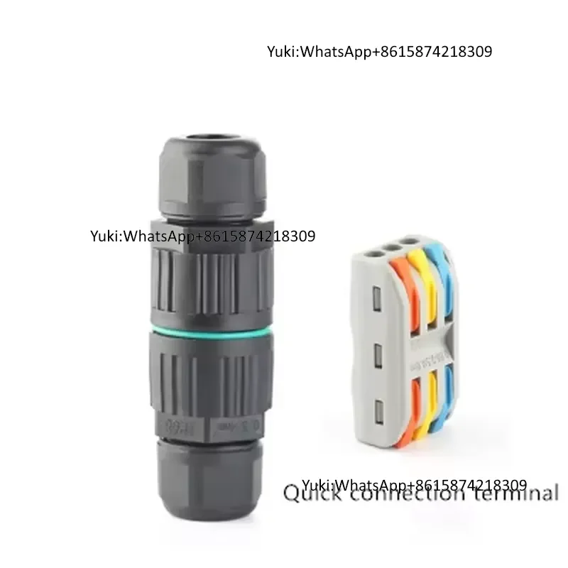 Фото Новинка! Водонепроницаемый электрический кабельный адаптер-разъем IP68 (2P, 3P, 5P) для энергетических применений №5