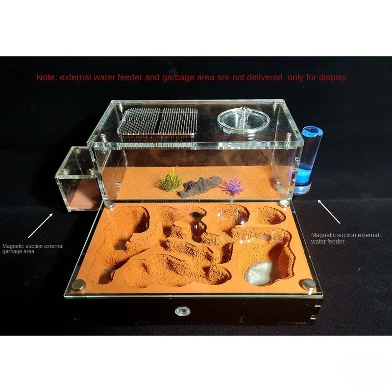 

Concrete Ant Farm House Super Large Yellow Mud Ant Nest Gypsum Pet Anthill Insect Castle M Workshop Ant House with Hunting Area