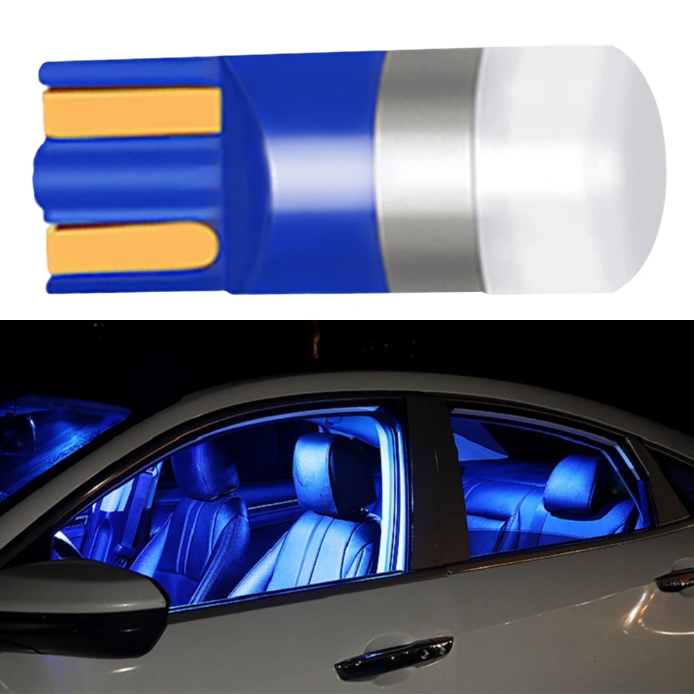 

T10 W5W LED Car Clearance Led Dome Reading Lamp 3030 1SMD Auto Interior Vehicle Color Door Bulb Accessories Trunk Reverse Lights