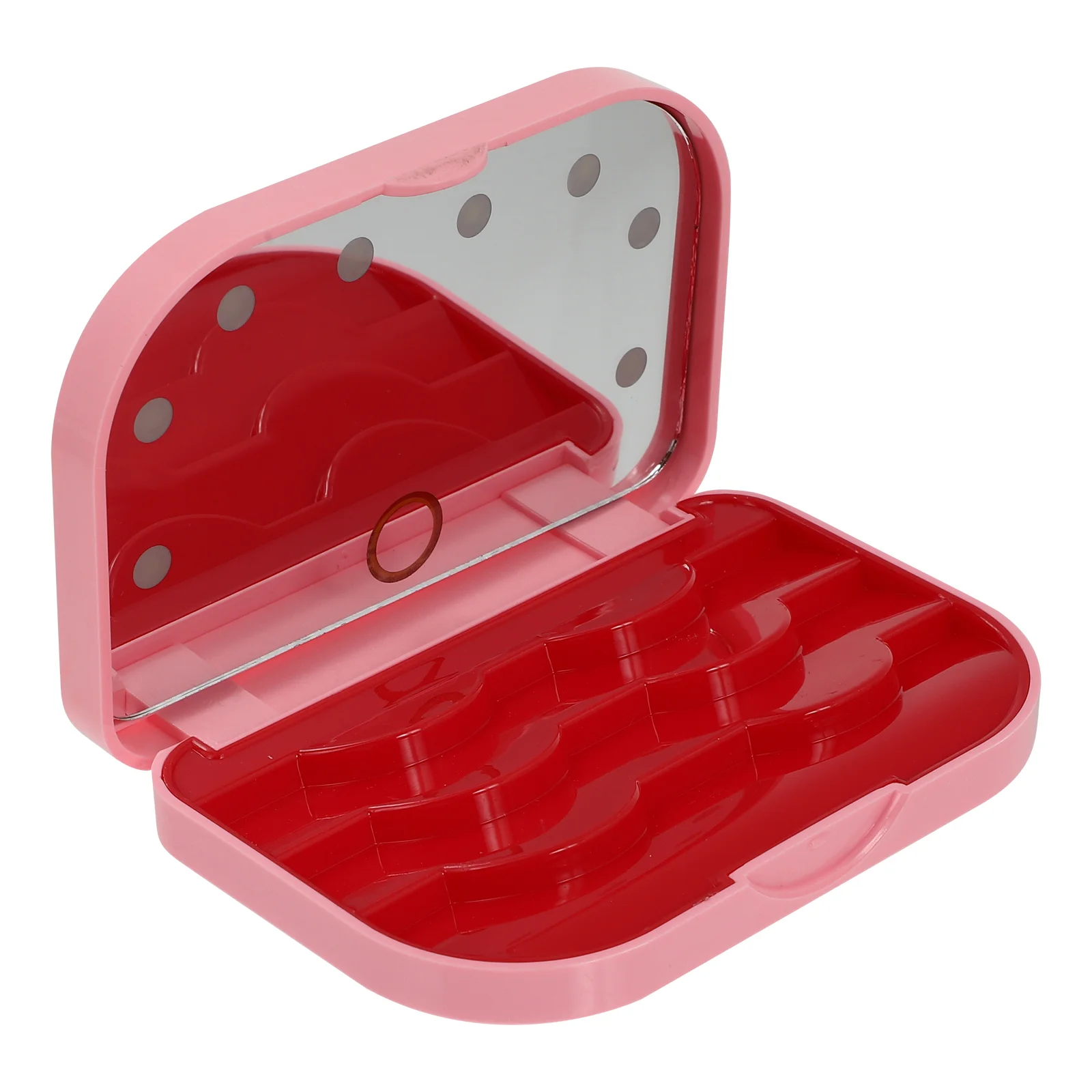 

Travel Container Eyelash Case Holder Makeup Pallets Travel Mirror LED Stand Travel Bag Packing Box Eyelash Storage Box