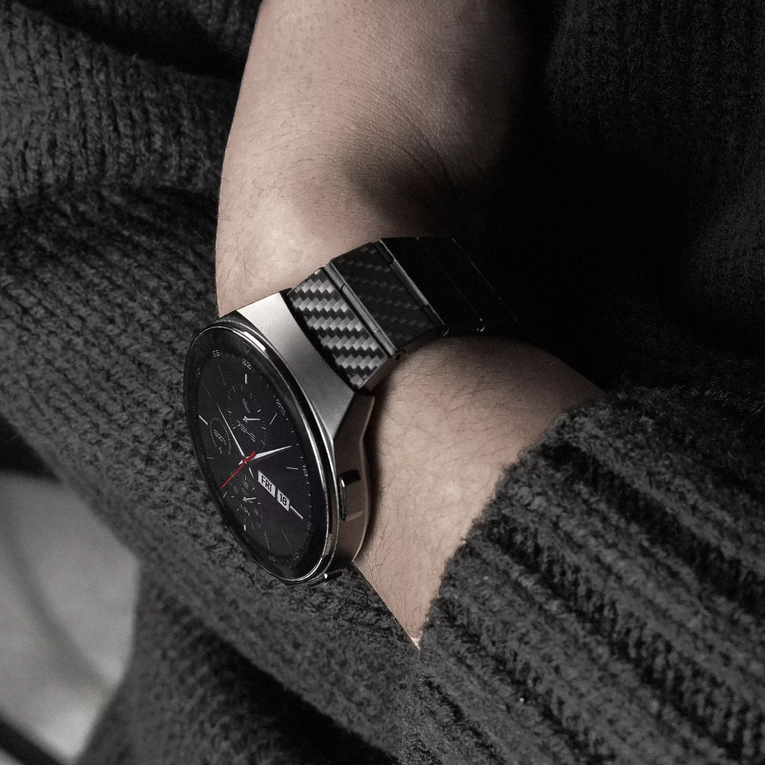 

22mm Carbon Strap Bracelet Lightweight 3 Pro GTR3 Pro GTR-3 Pro Smartwatch Carbon Band for Huawei GT2 gs Pro