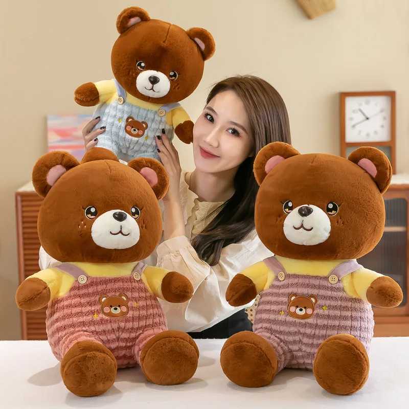 

Новинка 2022, Детская плюшевая игрушка, бурый медведь, кукла для детей, медведь, подарок на день рождения, магазин, супер кукла