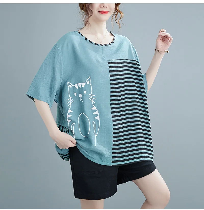 

Korean Fashion Oversized Casual Woman Summer Tee Loose Short Sleeve T Shirt Women Streetwear T-shirt Woman Tshirt 2023 Top