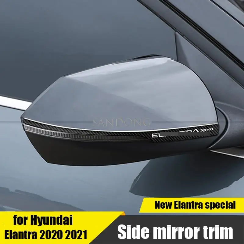 side mirror stainless steel decorative strip protection modification for Hyundai Elantra Avante CN7 2020 2021 side mirror stainless steel decorative strip protection modification for Hyundai Elantra Avante CN7 2020 2021