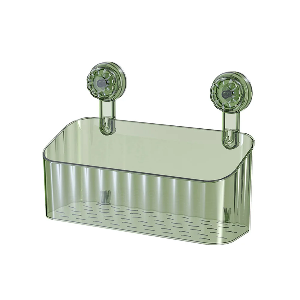 Ящик для хранения зубных щеток без сверления с присоской полка туалетных